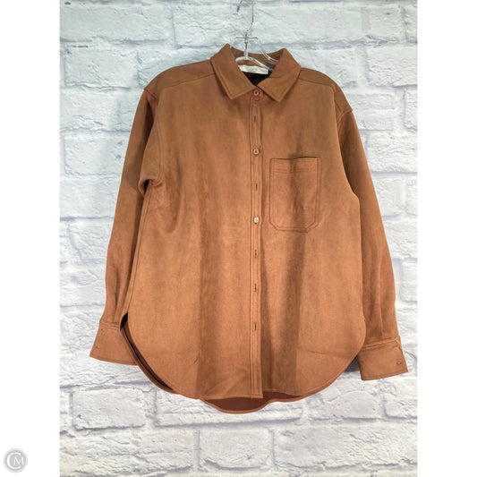 Top Long Sleeve By Loft In Brown, Size: Xs