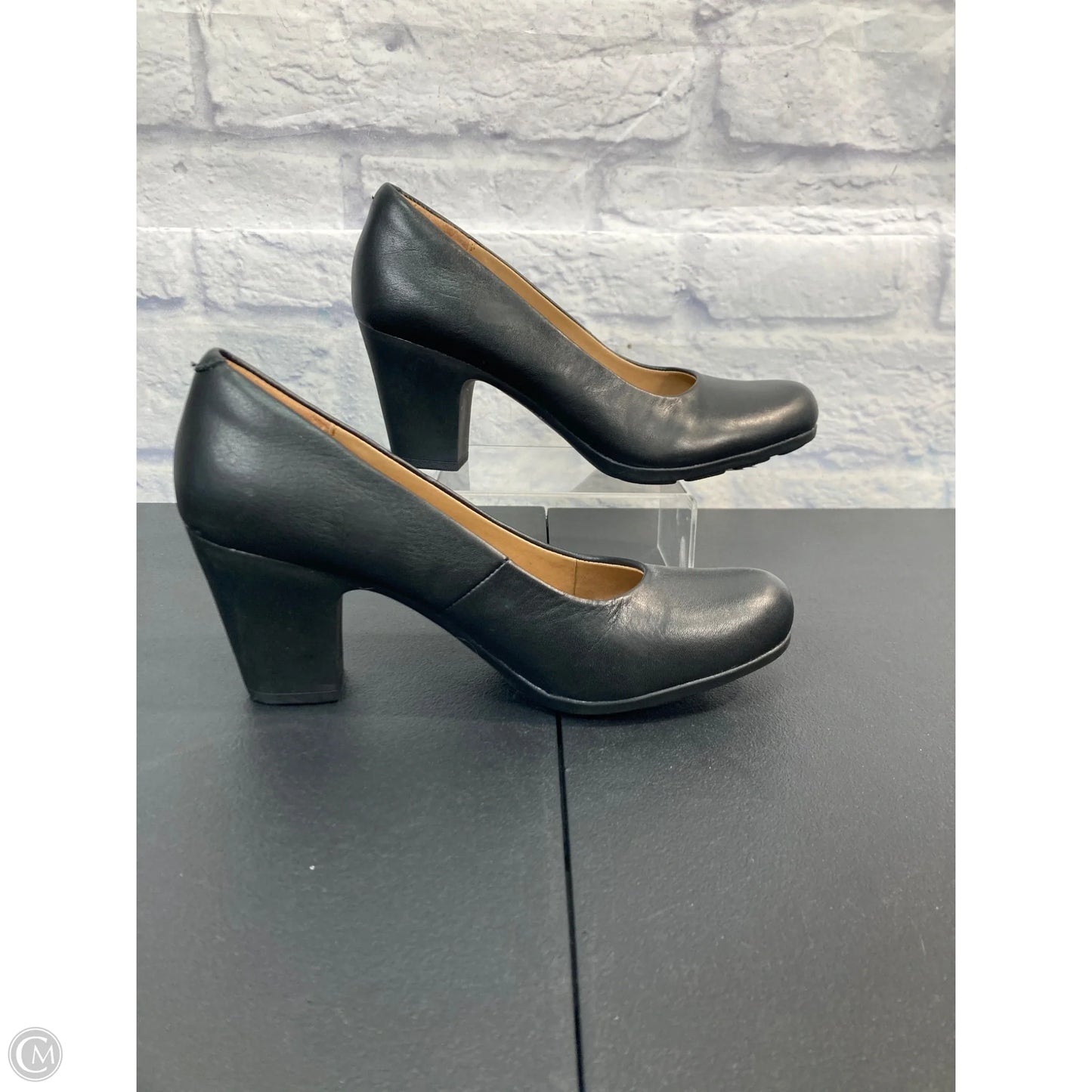 Shoes Heels Block By Sofft In Black, Size: 8.5