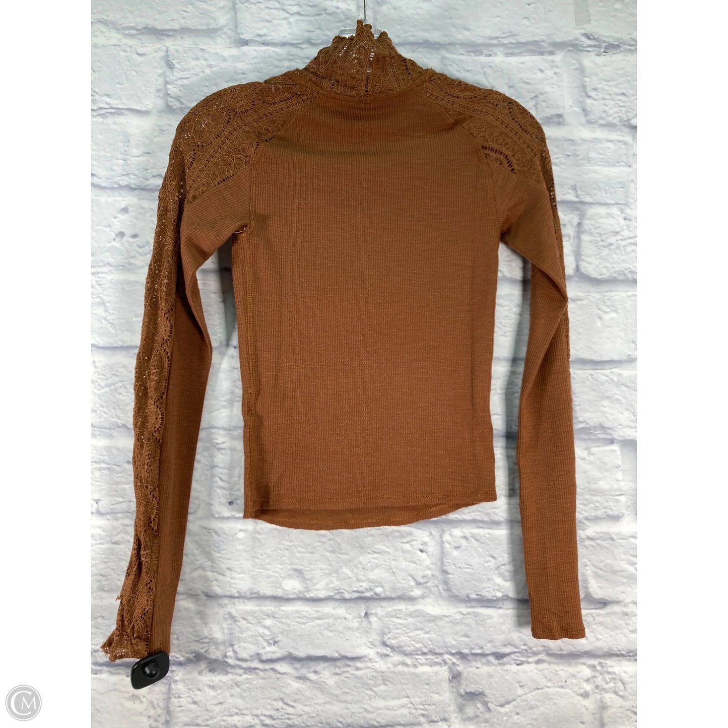 Top Long Sleeve By Free People In Brown, Size: Xs