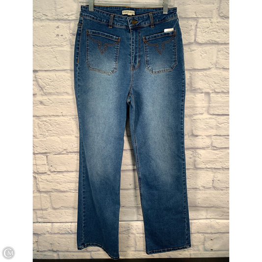 Jeans Wide Leg By Frye And Co In Blue, Size: 8