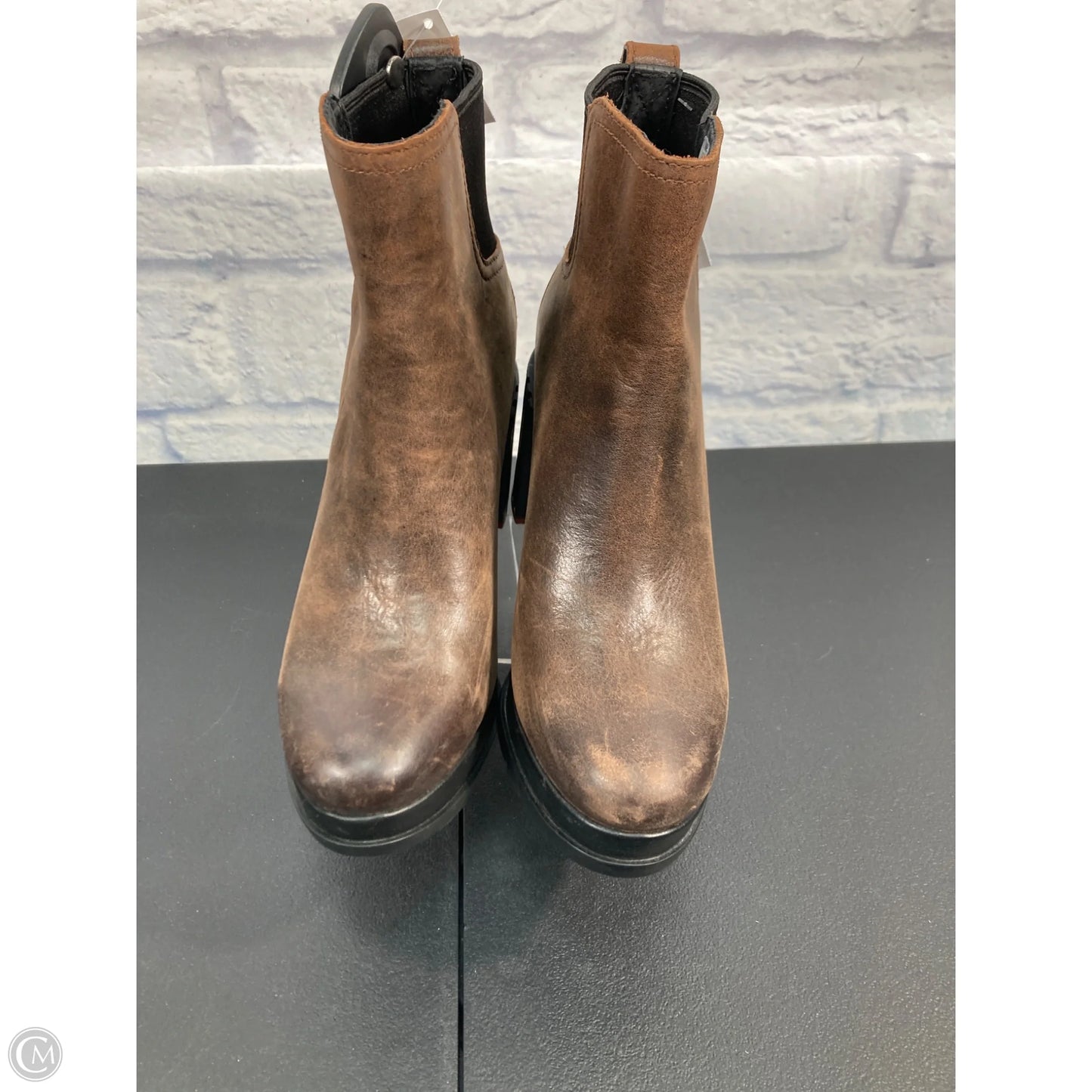 Boots Ankle Heels By Sorel In Brown, Size: 8