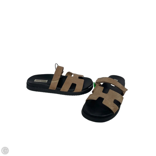 Sandals Flats By Steve Madden In Brown, Size: 9.5