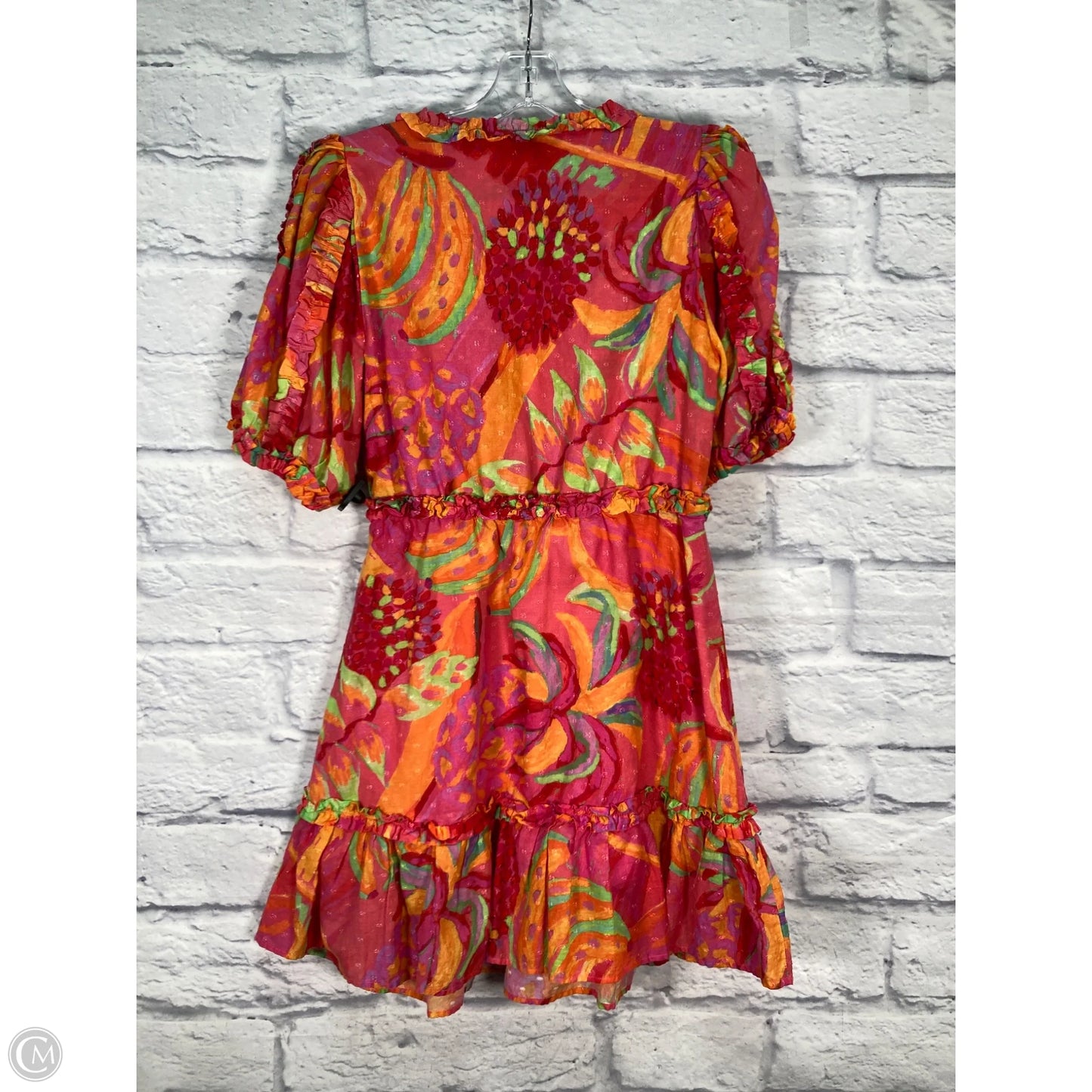 Dress Casual Short By Farm Rio In Pink, Size: Xs