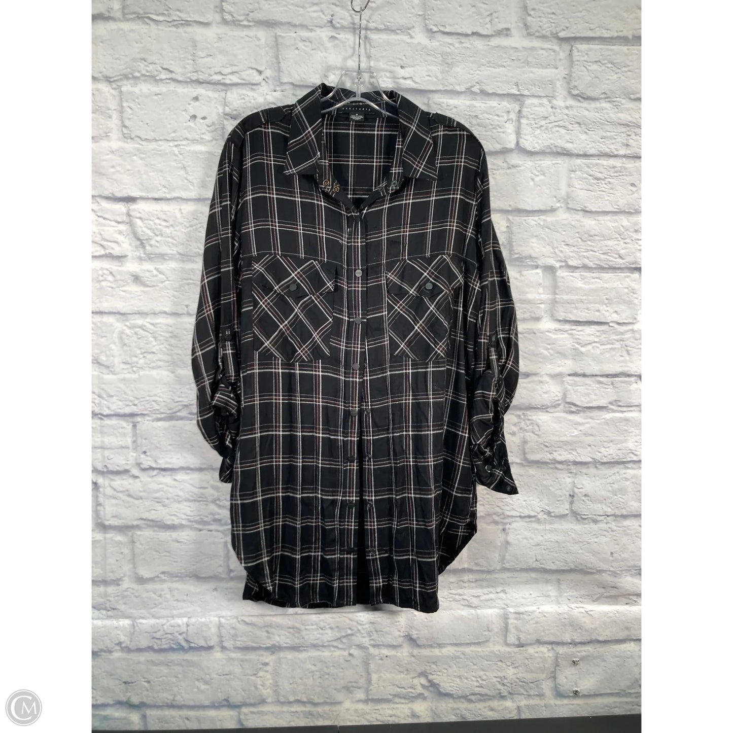 Top Long Sleeve By Sanctuary In Black, Size: M