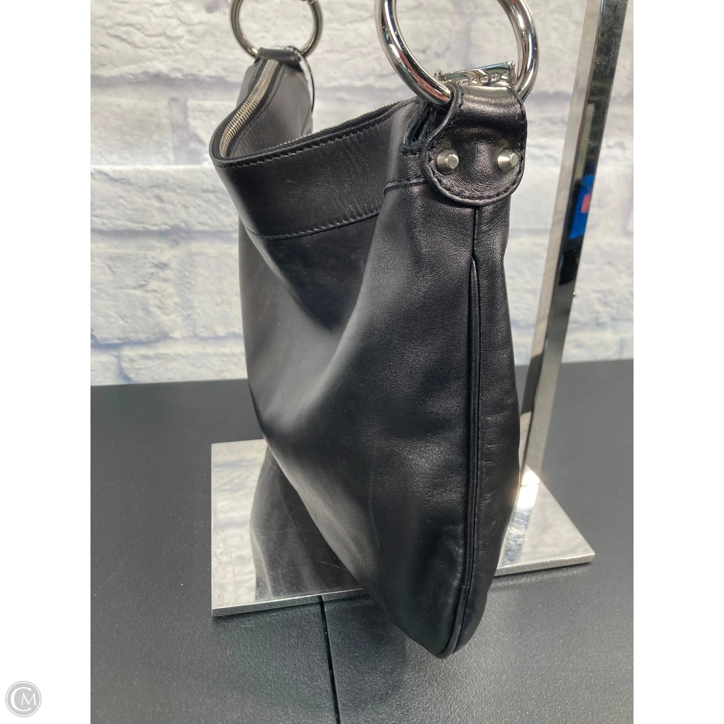 Handbag Leather By Clothes Mentor, Size: Medium