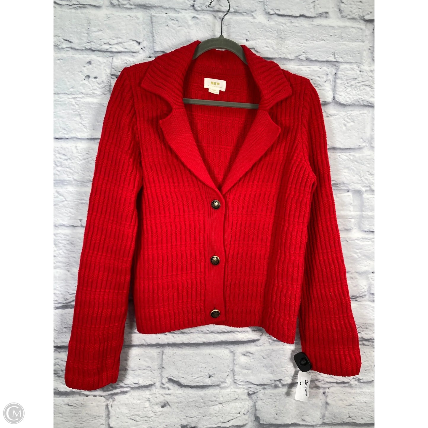 Sweater Cardigan By Maeve In Red, Size: M