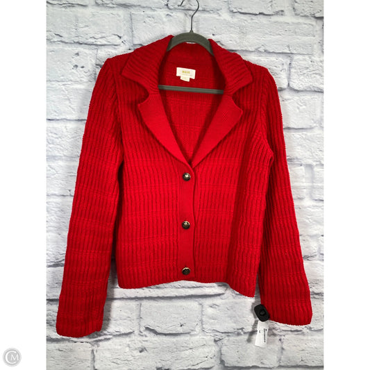 Sweater Cardigan By Maeve In Red, Size: M