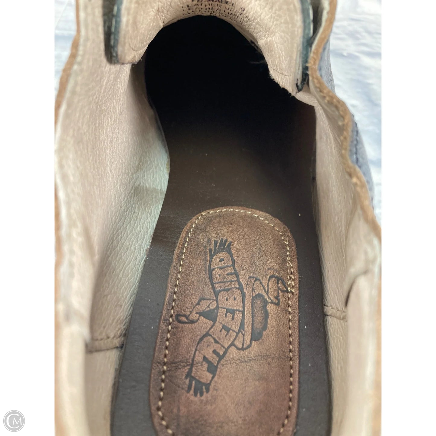 Boots Ankle Heels By Freebird In Blue & Brown, Size: 9