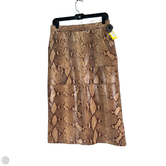 Skirt Midi By Current Air In Animal Print, Size: 10
