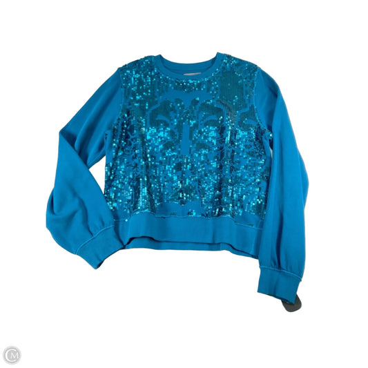 Sweatshirt Crewneck By Anthropologie In Blue, Size: L