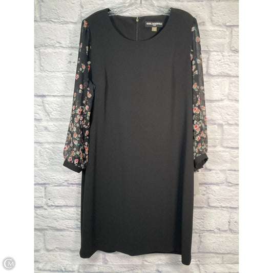 Dress Designer By Karl Lagerfeld In Black, Size: Xl