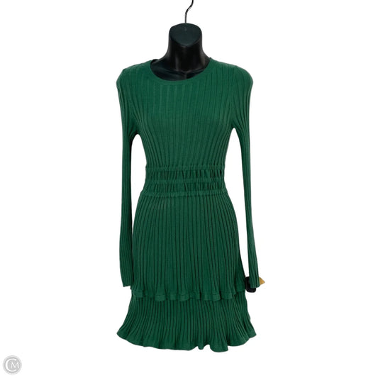 Dress Casual Short By Anthropologie In Green, Size: Xxs