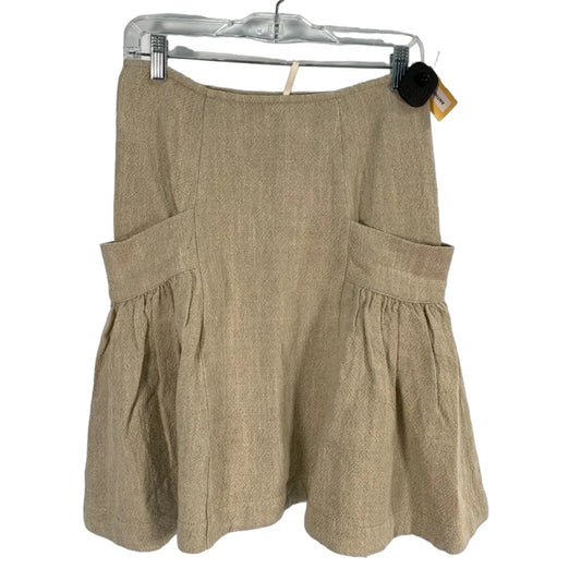 Skirt Mini & Short By Free People In Tan, Size: 2