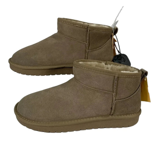 Boots Ankle Flats By Project Cloud In Tan, Size: 10