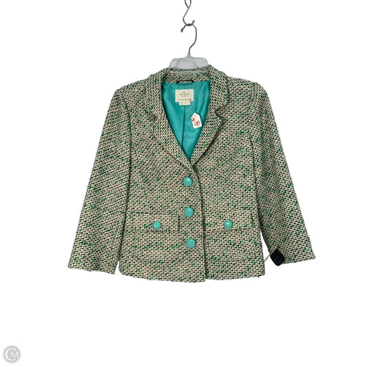 Blazer Designer By Kate Spade In Green, Size: M