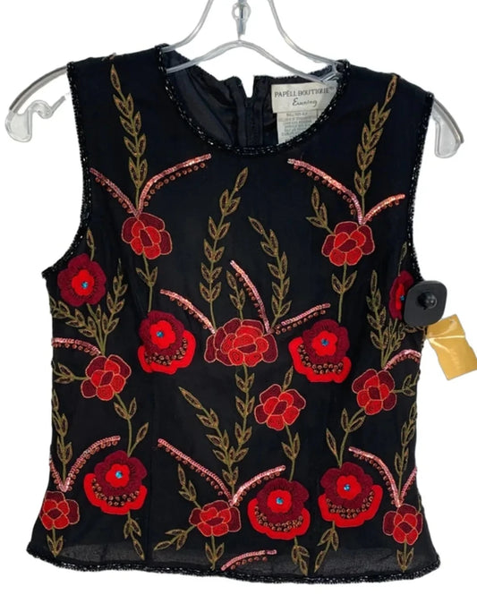 Top Sleeveless By Clothes Mentor In Black, Size: S