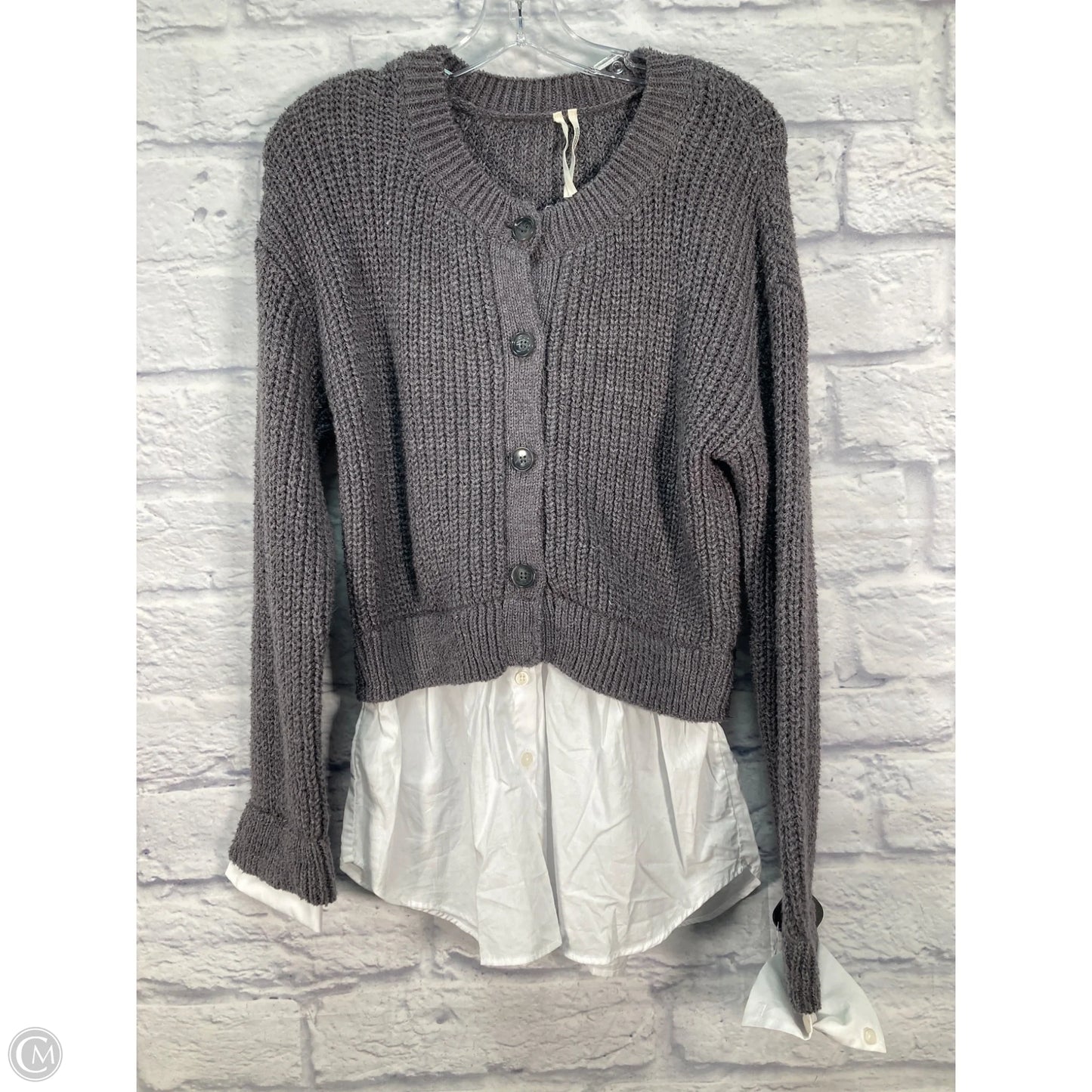 Sweater By Anthropologie In Grey, Size: S