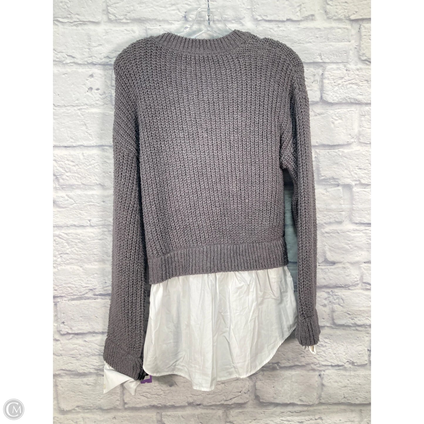 Sweater By Anthropologie In Grey, Size: S