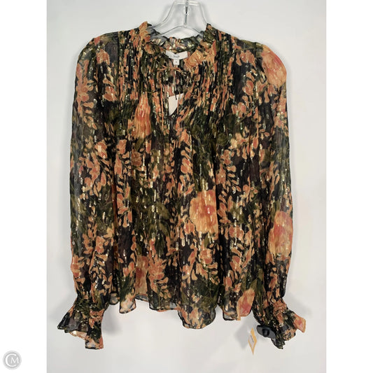 Top Long Sleeve By Anthropologie In Black, Size: S
