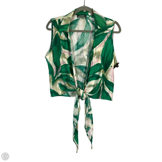 Top Sleeveless By Lulumari In Green, Size: Xl