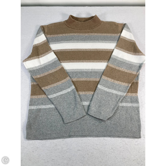 Sweater By Karen Scott In Tan, Size: Xl