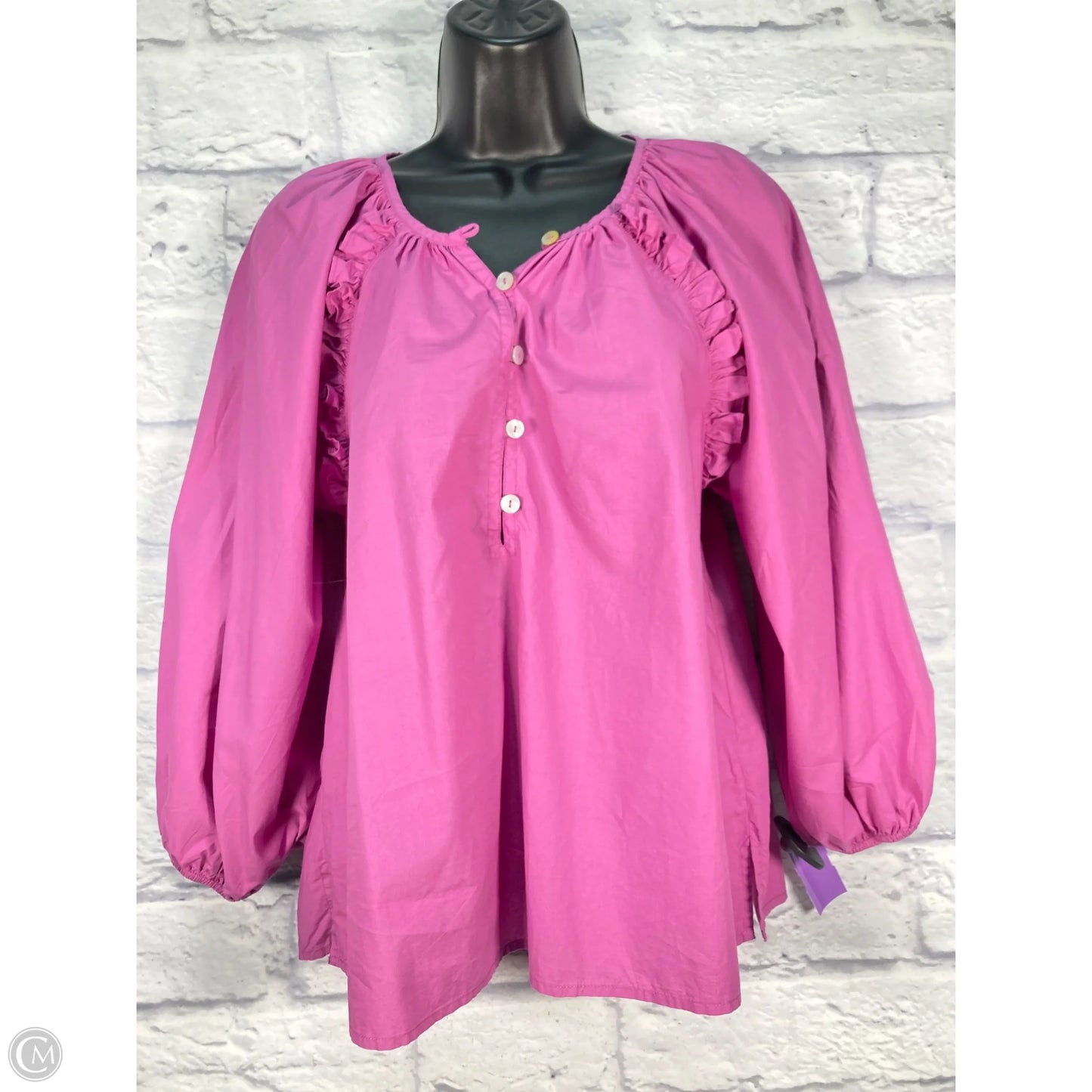 Top 3/4 Sleeve By Cleobella In Purple, Size: M