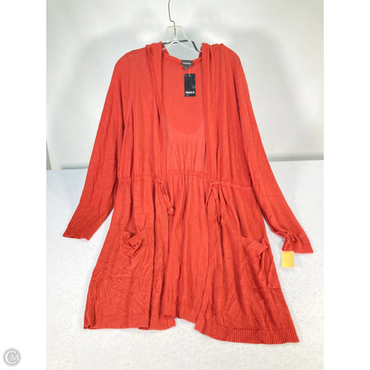 Sweater Cardigan By Torrid In Orange, Size: Xl
