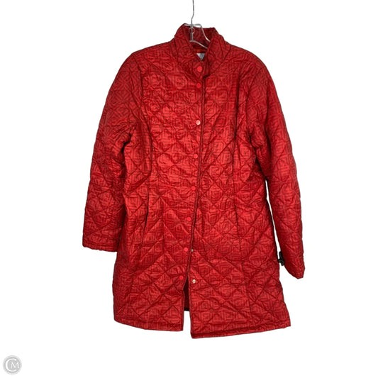 Jacket Puffer & Quilted By Liz Claiborne In Red, Size: M