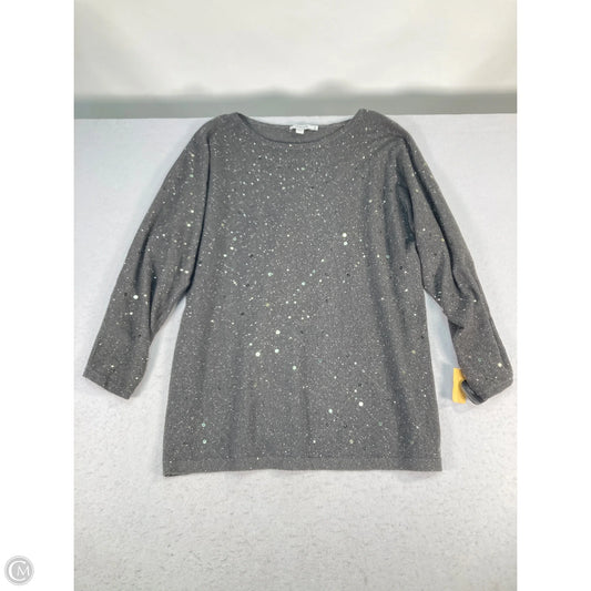 Sweater By Chicos In Grey, Size: Xl