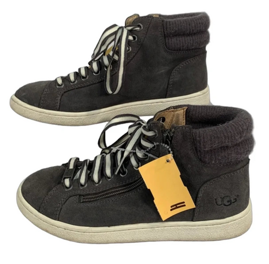 Shoes Designer By Ugg In Grey, Size: 6.5