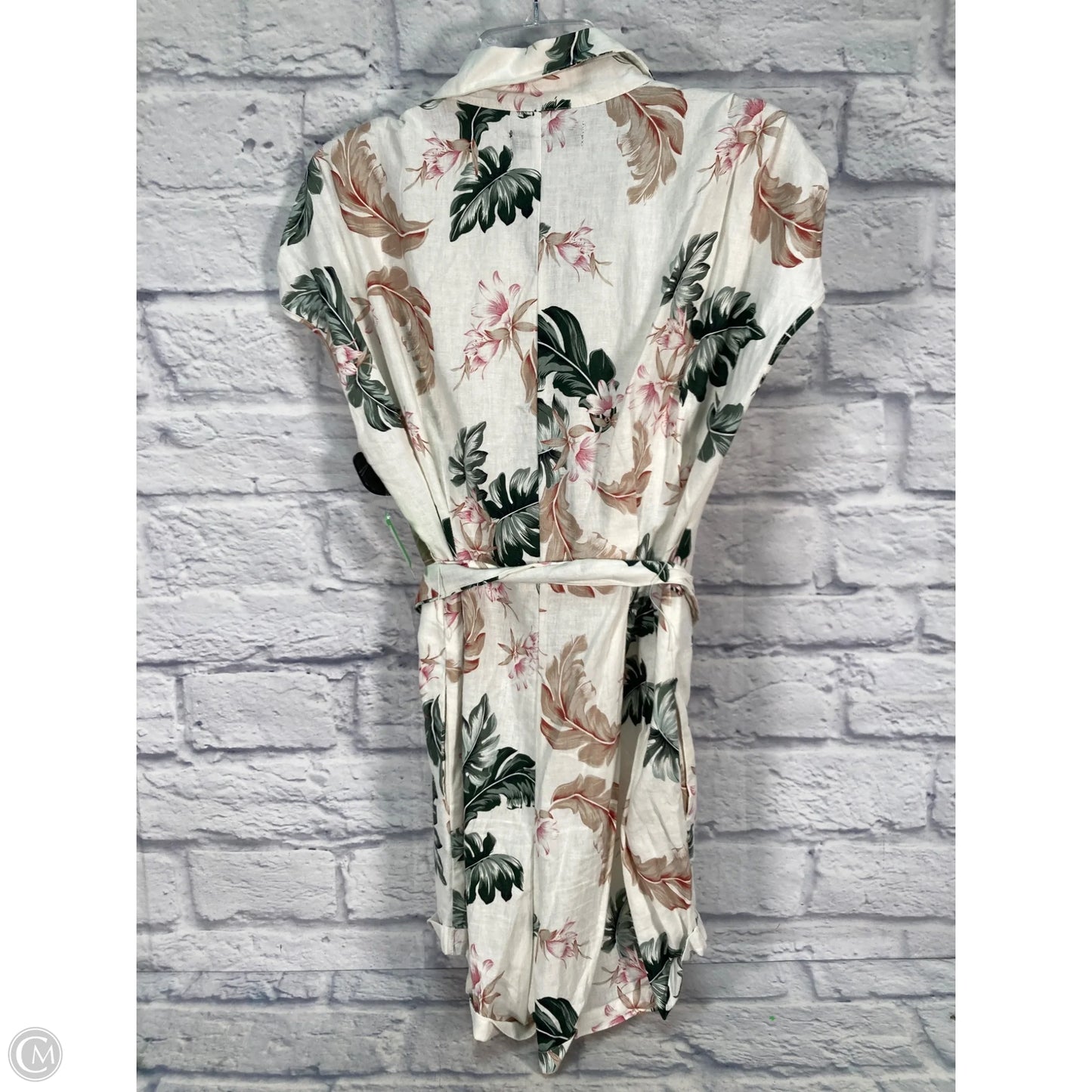 Romper By Blanknyc In Cream & Green, Size: S