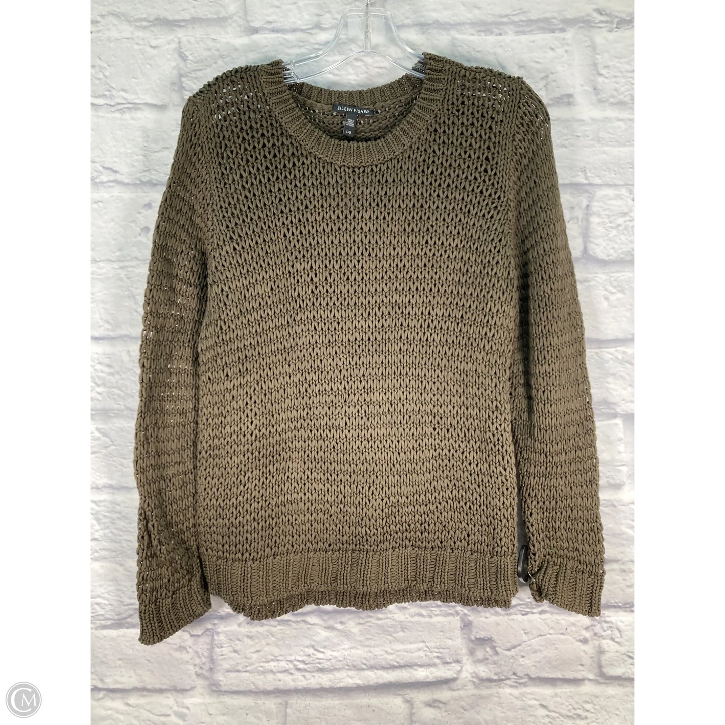 Sweater By Eileen Fisher In Green, Size: L