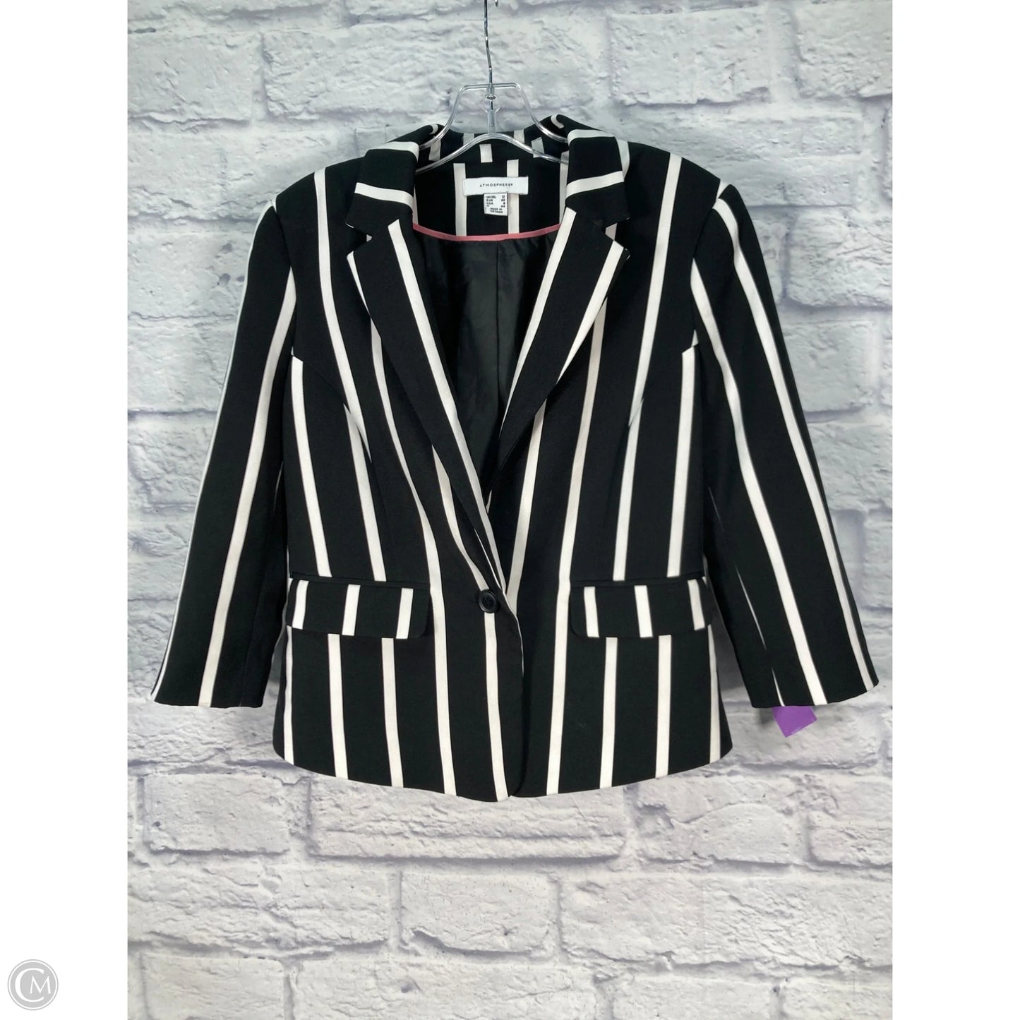Blazer By Atmosphere In Black & White, Size: M