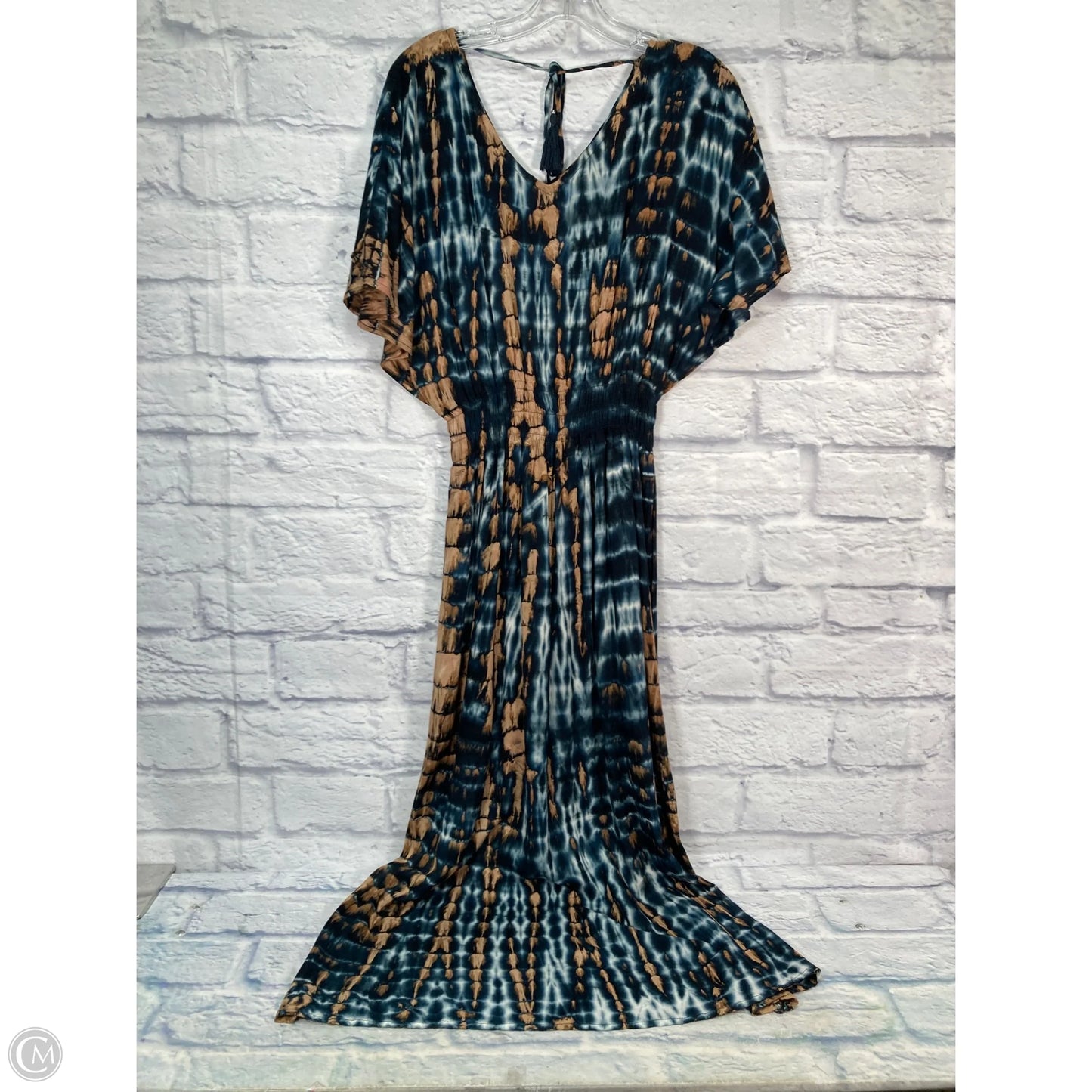 Dress Casual Maxi By Tiare Hawaii In Blue & Brown, Size: S