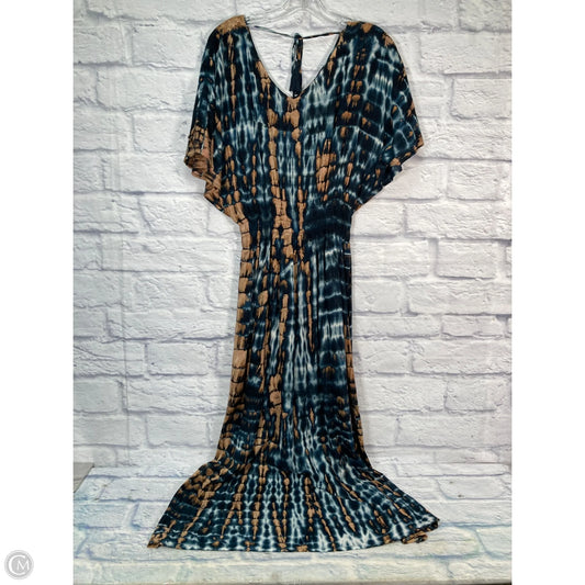 Dress Casual Maxi By Tiare Hawaii In Blue & Brown, Size: S
