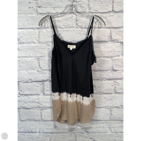 Top Sleeveless By Cloth & Stone In Black & Brown, Size: S