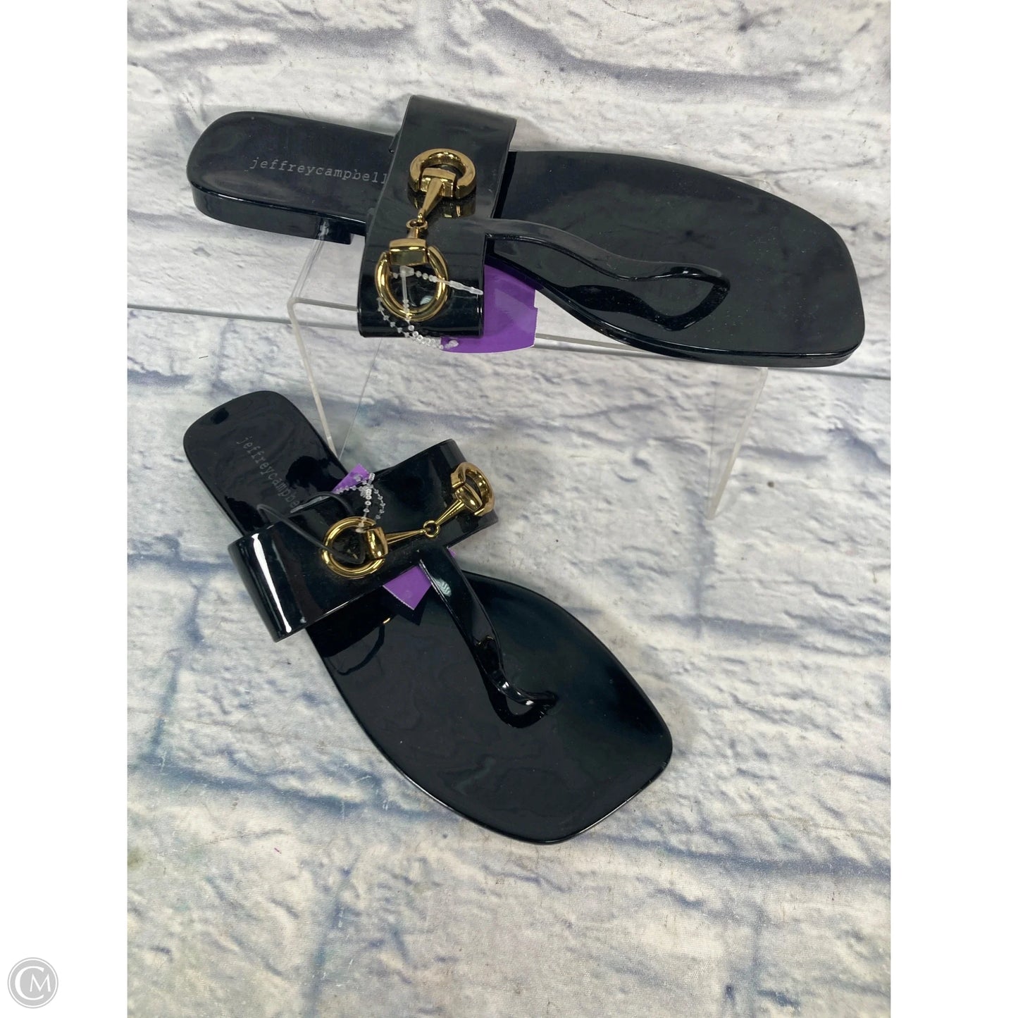 Sandals Flip Flops By Jeffrey Campbell In Black, Size: 10
