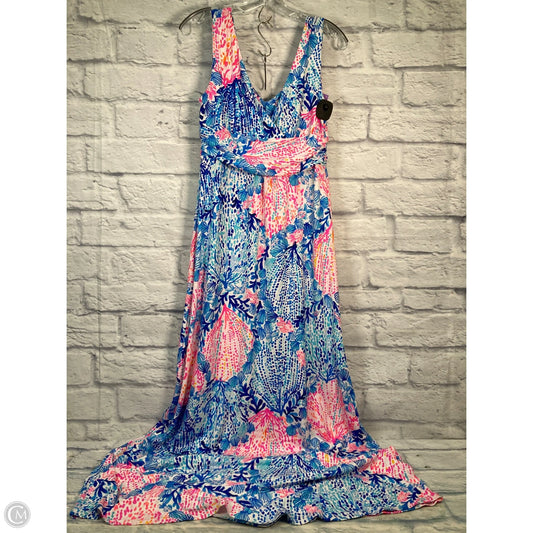 Dress Designer By Lilly Pulitzer In Blue & Pink, Size: M