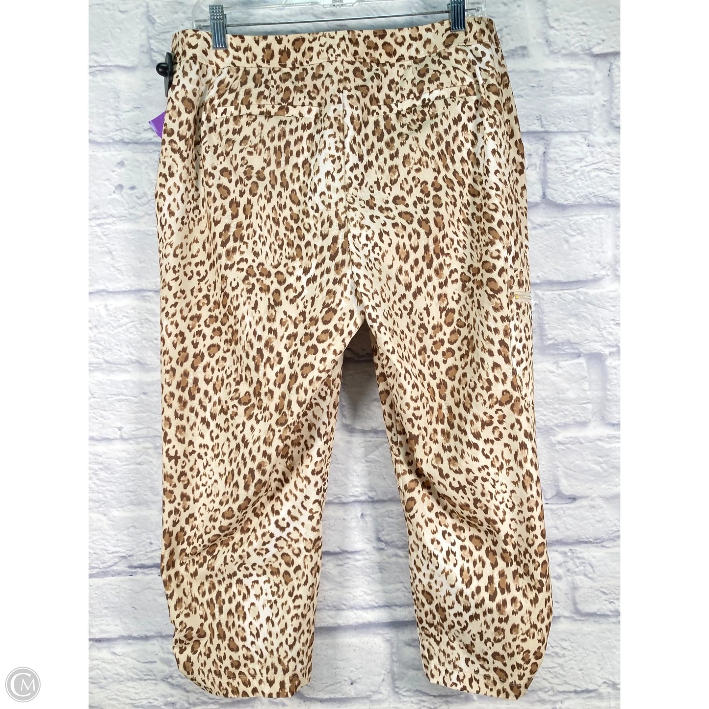 Athletic Capris By Chicos In Animal Print, Size: 10