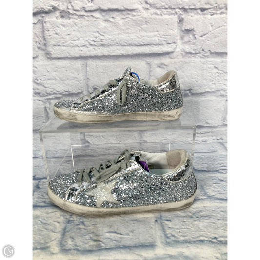 Shoes Luxury Designer By Golden Goose In Silver, Size: 10