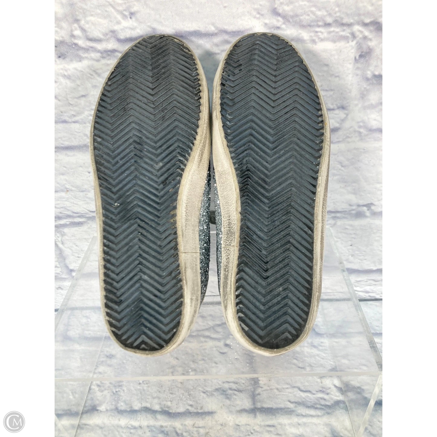 Shoes Luxury Designer By Golden Goose In Silver, Size: 10