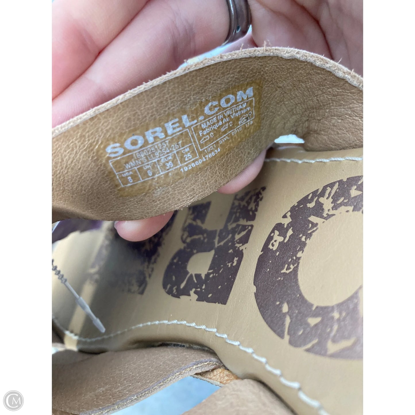 Sandals Flats By Sorel In Tan, Size: 8