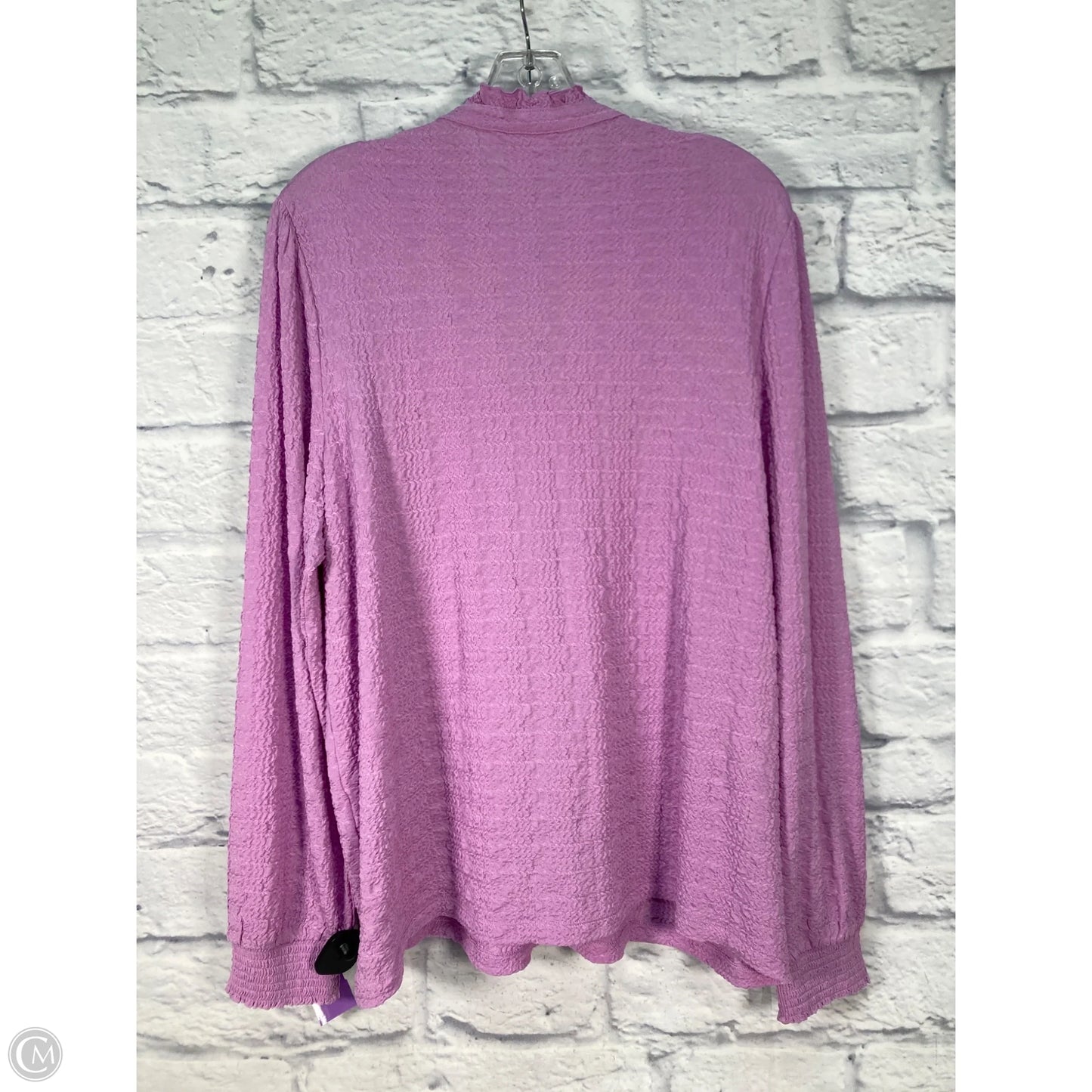 Top Long Sleeve By Chicos In Purple, Size: Xl
