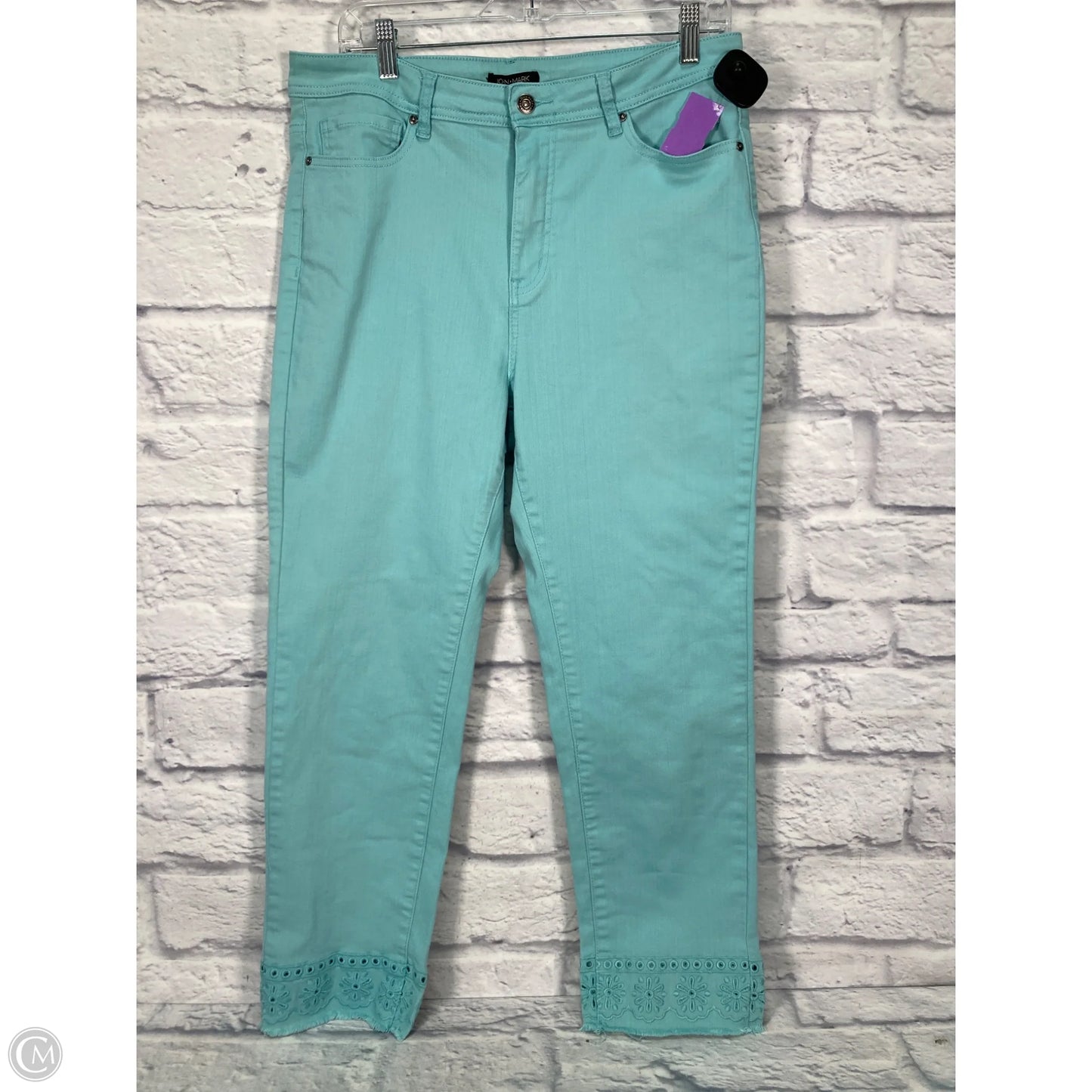 Jeans Straight By John Mark In Blue, Size: 14