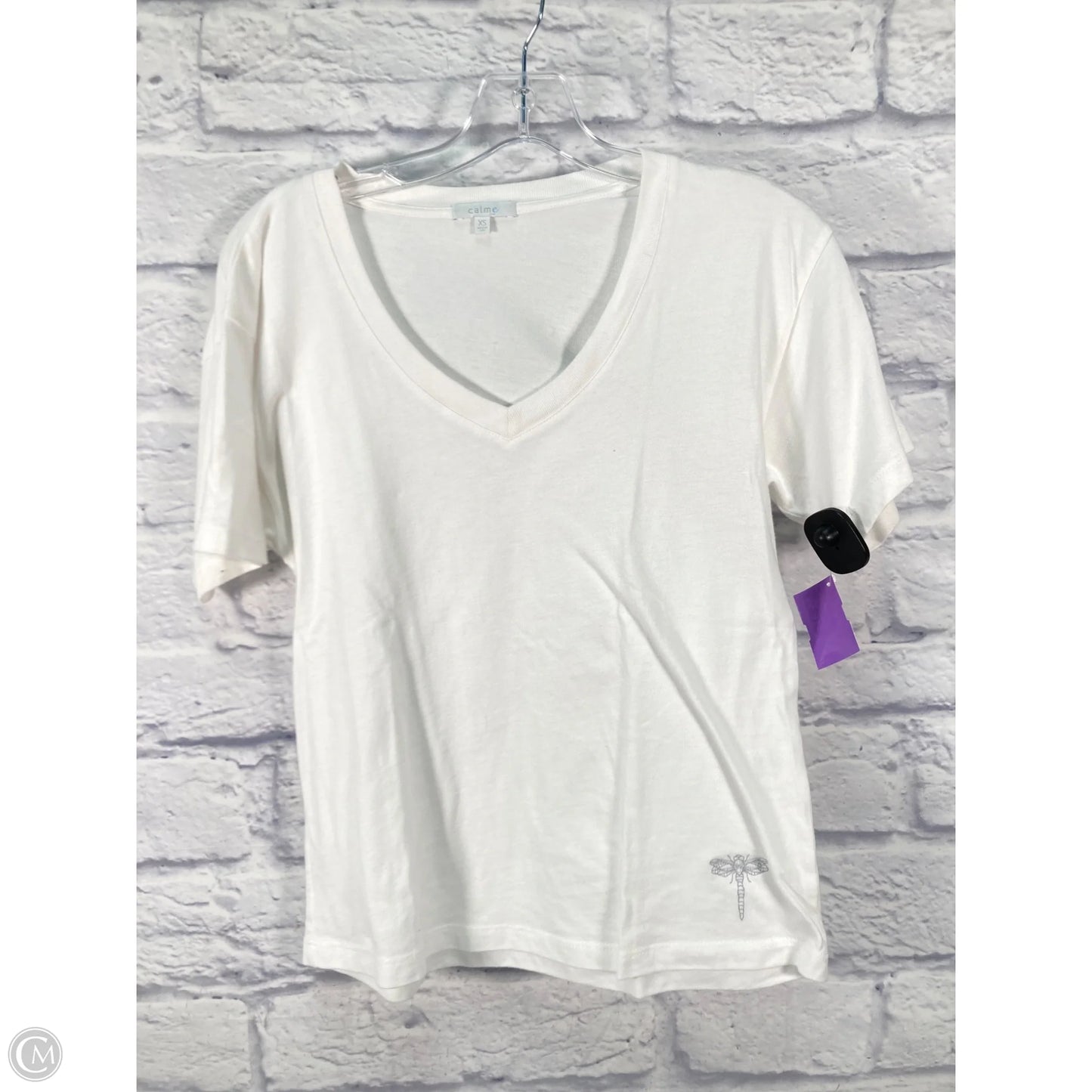 Top Short Sleeve By Johnny Was In White, Size: Xs