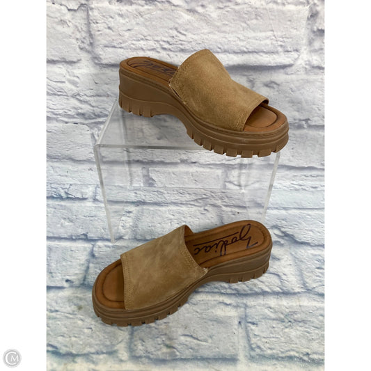 Sandals Heels Platform By Zodiac In Brown, Size: 9