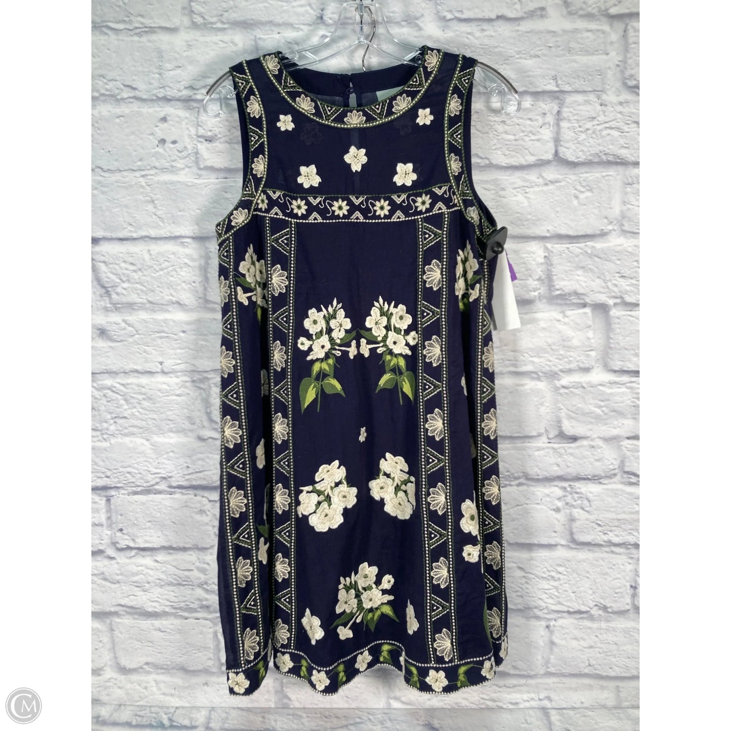 Dress Casual Short By Maeve In Blue & Green, Size: Sp