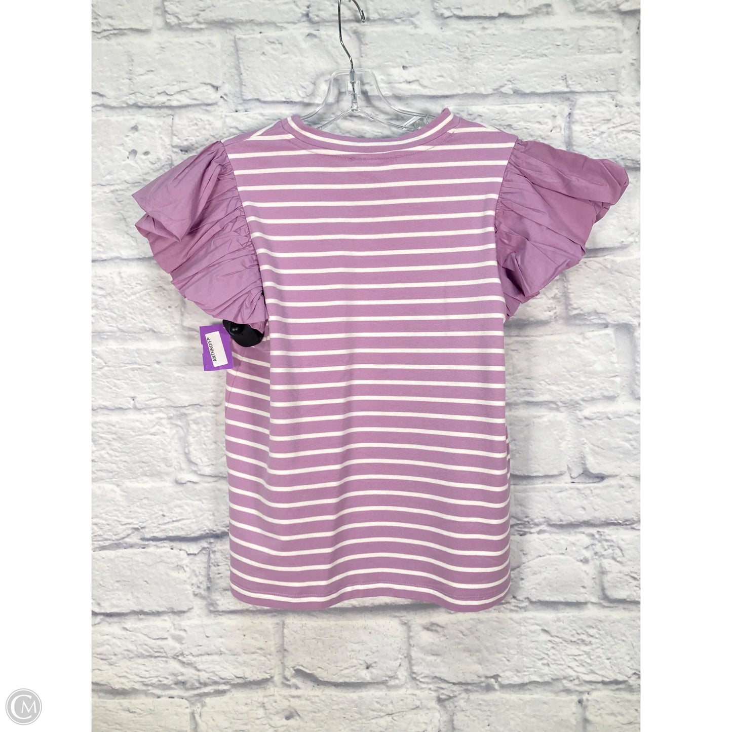 Top Short Sleeve By English Factory In Purple, Size: Xs