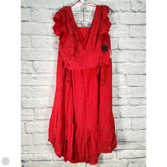 Skirt Set 2pc By Free People In Red, Size: Xl