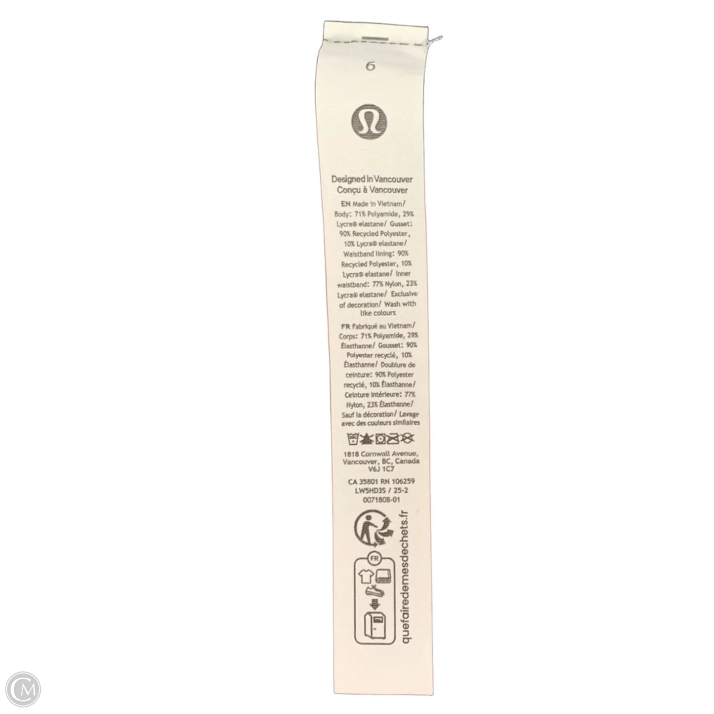 Athletic Leggings By Lululemon In Black, Size: 6